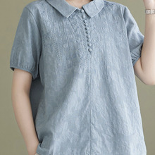 声雨竹中年妈妈套装2025春夏新款上衣阔腿裤两件套五十多岁洋气时