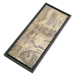 天然国画石乌金石茶盘2026新款家用轻奢简约沥水托盘干泡茶托办公