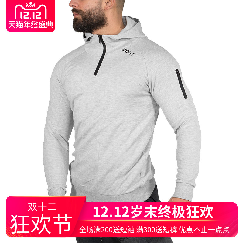 肌肉兄弟秋季新款男士休闲卫衣连帽健身外套青年修身运动卫衣外套|msdalam kategori sukan/pakaian kasual, sweater sukan/pullover - dari Buy2taobao.com untuk memberikan perkhidmatan ejen Taobao profesional membeli