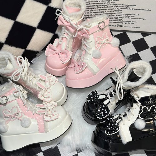 魔女之夜原创lolita甜美短靴