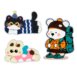 卡通毛线布贴大号儿童衣服补丁贴可爱毛衣装 饰贴花破洞贴布手缝