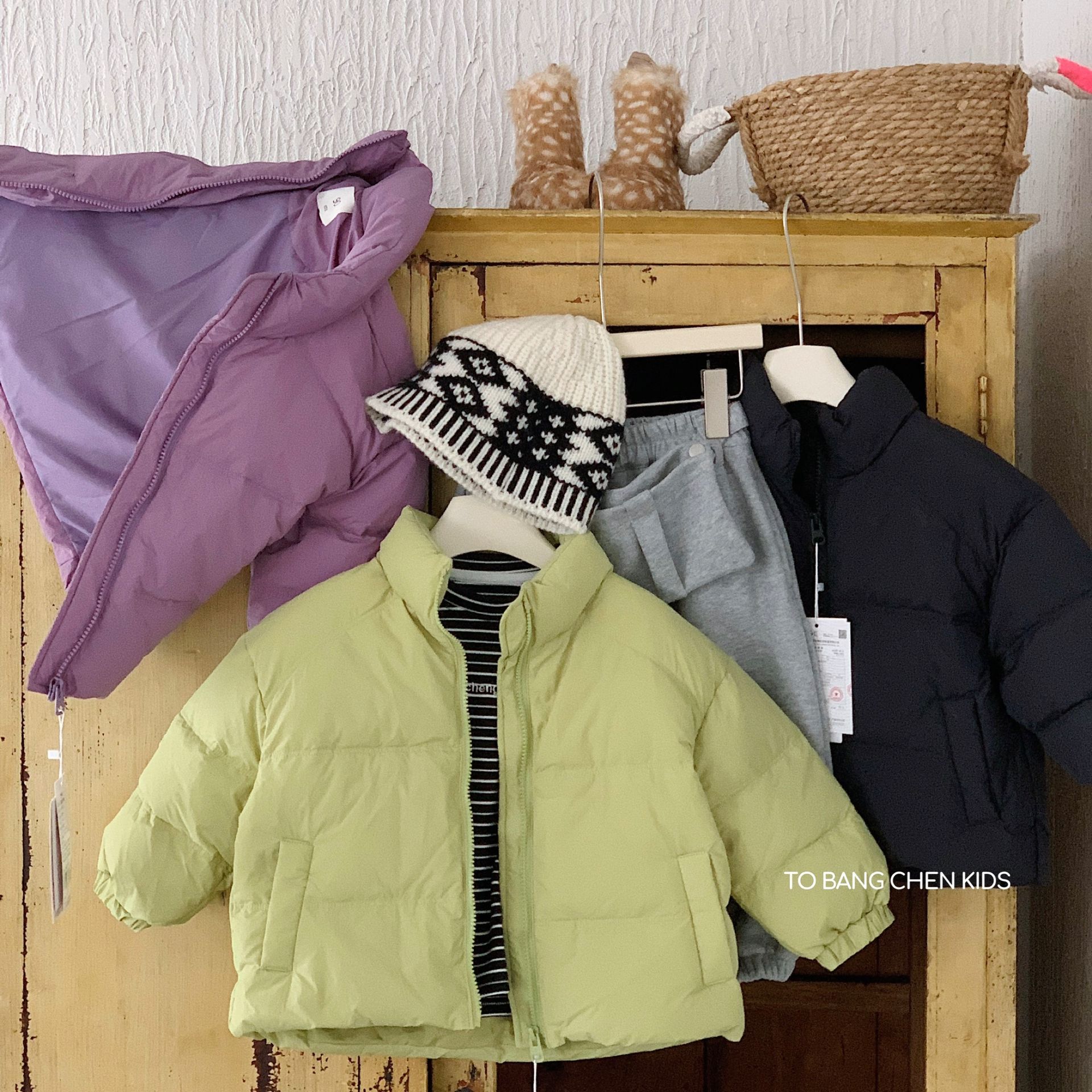2025冬季新款男女儿童糖果色90白鸭绒羽绒服外套宝宝立领保暖夹克