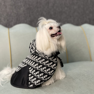 JLSC狗狗大衣秋款披风斗篷宠物高定外套保暖风衣猫咪衣服大型犬