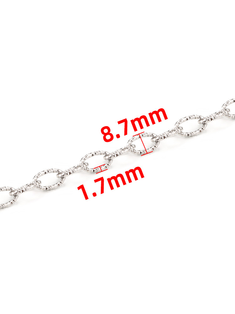 TITANIUM STEEL BOLD CUT OVAL CHAIN DIY NECKLACE BRACELET JEWELRY TREND FASHION SWEATER CHAIN HANDMADE ACCESSORIES MATERIAL