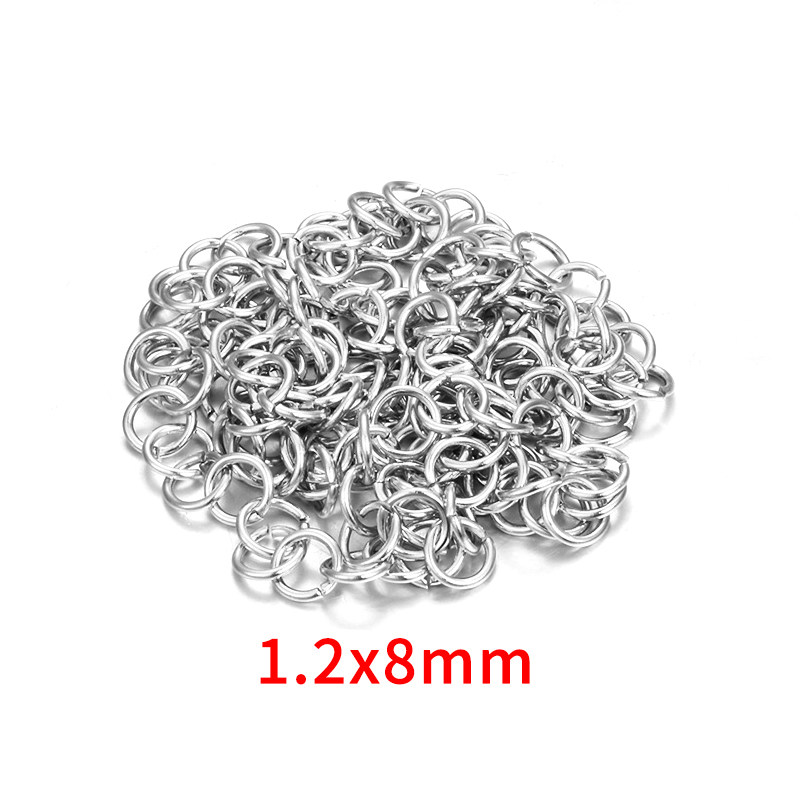 thumbnail for Titanium steel opening ring 3-10mm set connecting ring boxed DIY necklace bracelet earrings stud jewelry accessories material