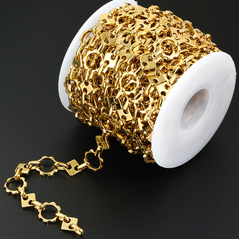 钛钢手工圆齿轮链金色饰品链条diy项链手链特色创意配饰时尚链子,饰品/流行首饰/时尚饰品新,链条,淘宝优惠券,粉丝福利购,淘宝优惠卷