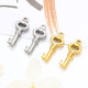 金属装 钛钢小钥匙吊坠金色坠子diy项链手链配件裤 链包包链时尚 饰