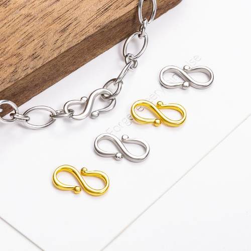 钛钢扣子diy手链s扣项链配件