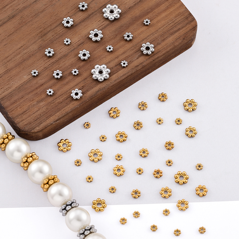 钛钢雪花隔珠垫片DIY配件