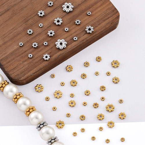 钛钢雪花隔珠垫片DIY配件