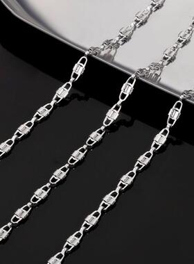 钛钢椭圆双头锁链饰品细链