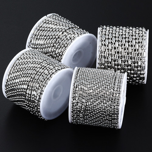 钛钢链条长度珠链项链手链