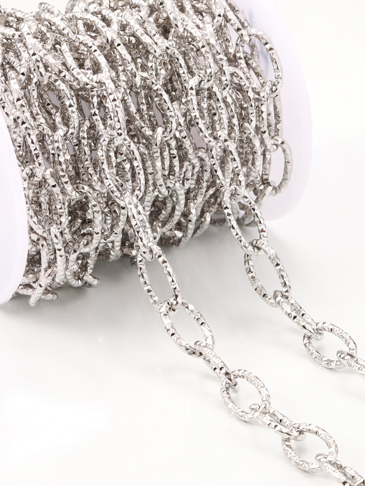 TITANIUM STEEL BOLD CUT OVAL CHAIN DIY NECKLACE BRACELET JEWELRY TREND FASHION SWEATER CHAIN HANDMADE ACCESSORIES MATERIAL
