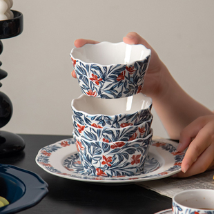 派一摩登家中式陶瓷餐具饭碗家用大号碗盘菜盘大容量汤碗勺筷新款