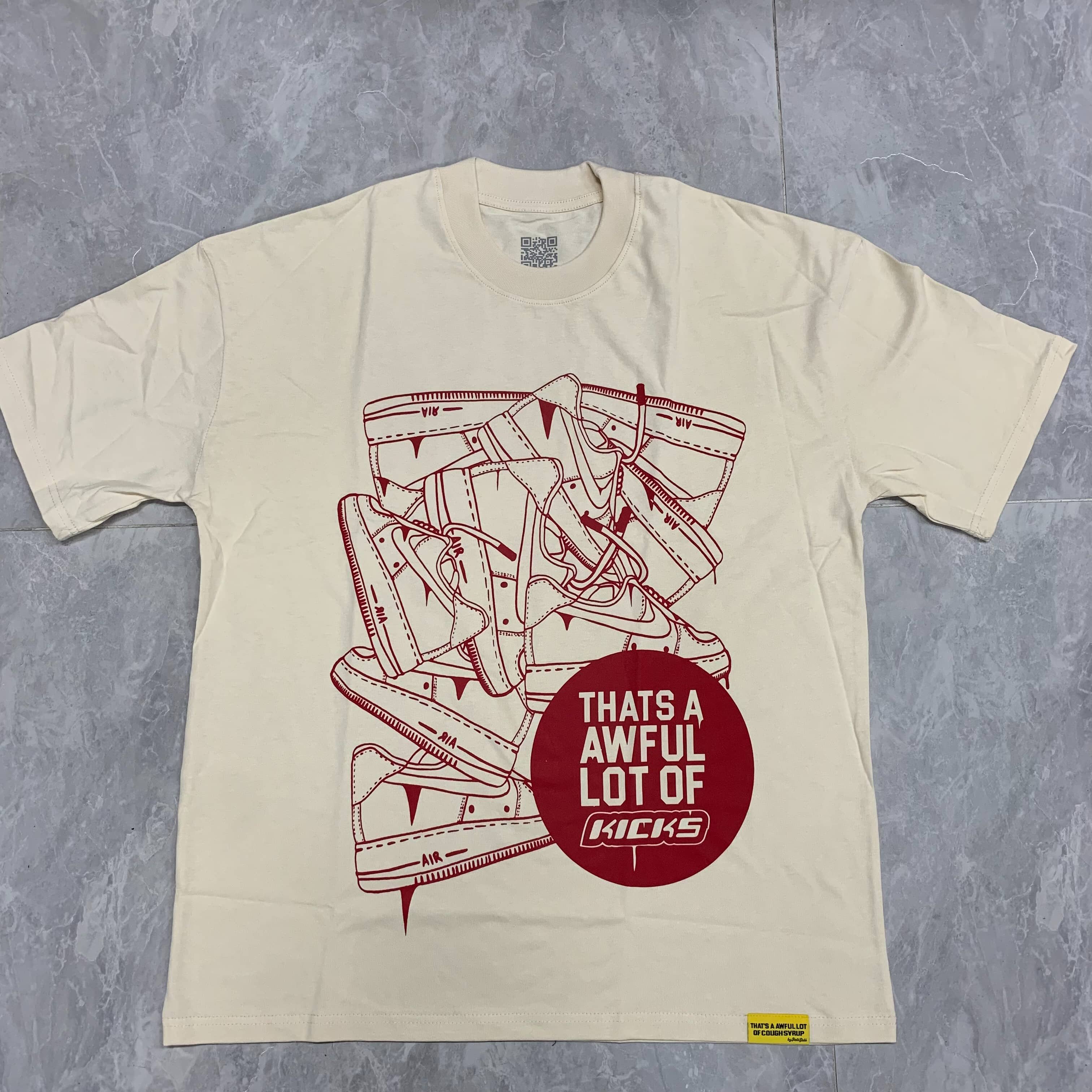 THAT'S A AWFUL LOT OF COUGH SYRUP美潮时尚纯棉T恤外贸简约印花