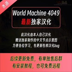 送节点对照图送教程World World 中文汉化版 4049 Creator Machine