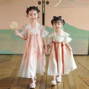 《清仓》女童汉服夏季连衣裙清新仙女裙子古风儿童古装超仙气襦裙
