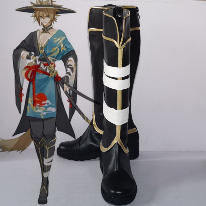 凹凸世界cosplay同人安迷修cos鞋子动漫游戏cos人物鞋靴来图定做