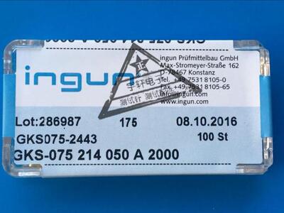 GKS-075214050A2000/A2800 尖四爪头075INGUN探针/1.02*33mm探针