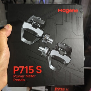 迈金新品P715山地公路自行车脚踏式功率计自锁锁踏带锁片骑行