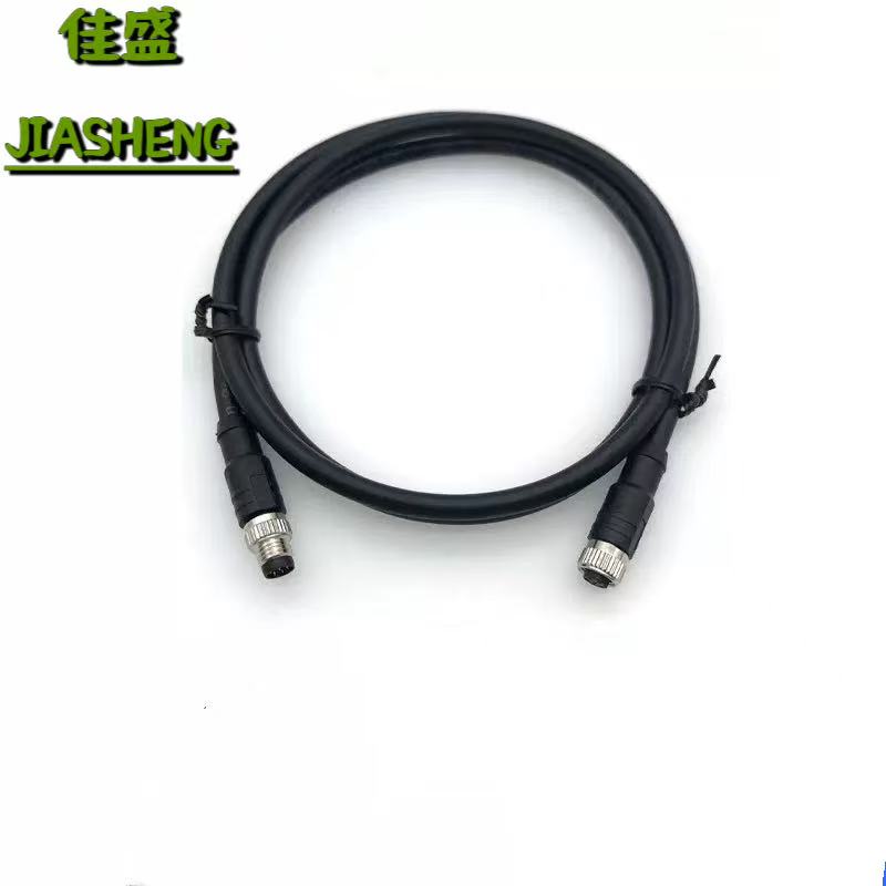 M8连接器防水航空插头带线4P5针