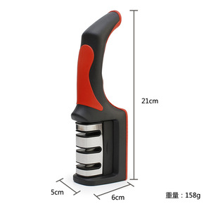 磨刀器家用快速磨刀金刚石多功能手持三段磨刀石厨房小工具