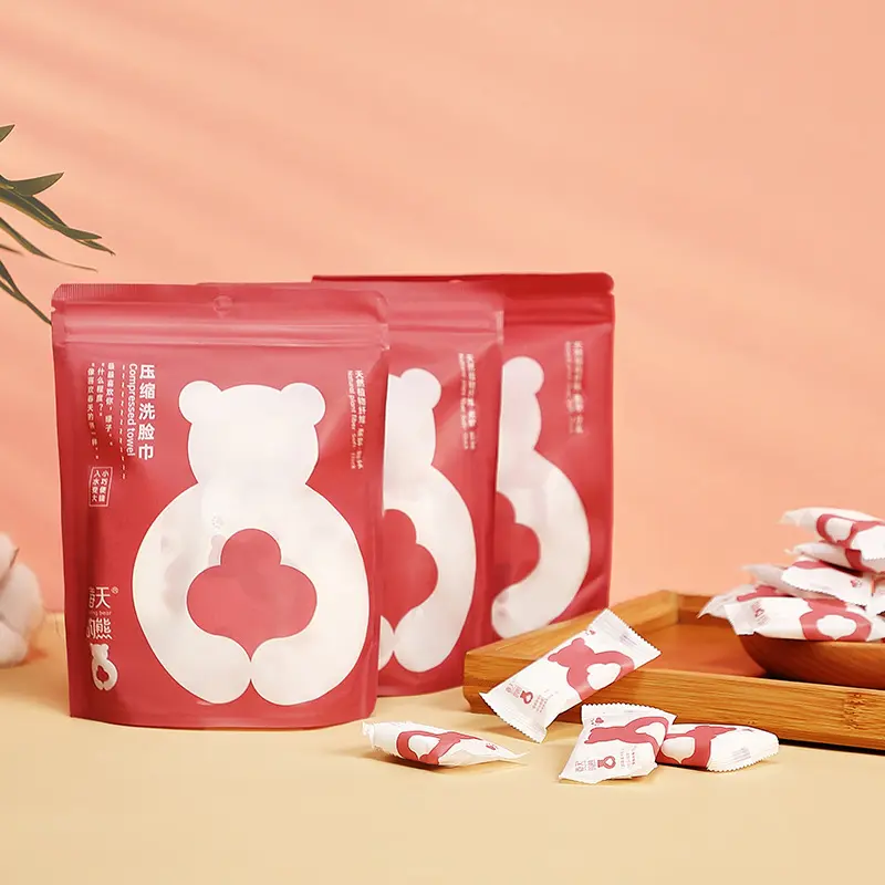 小棉花压缩毛巾浴巾一次性洗脸巾加厚方形糖果粒洁面巾可定制