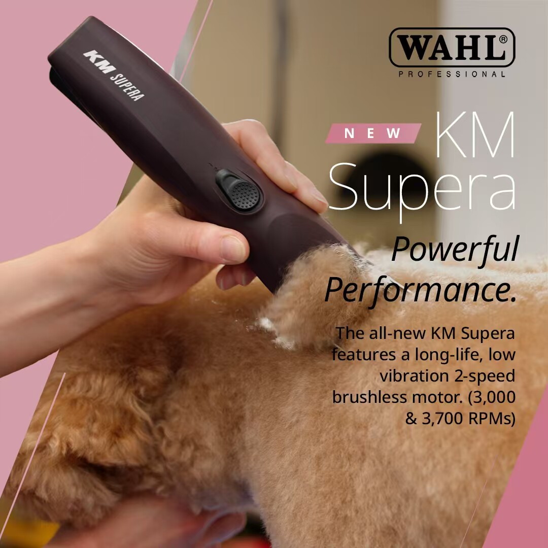 WAHL华尔KM SUPERA无线电推专业宠物美容电推剪无刷电机配双电池图片