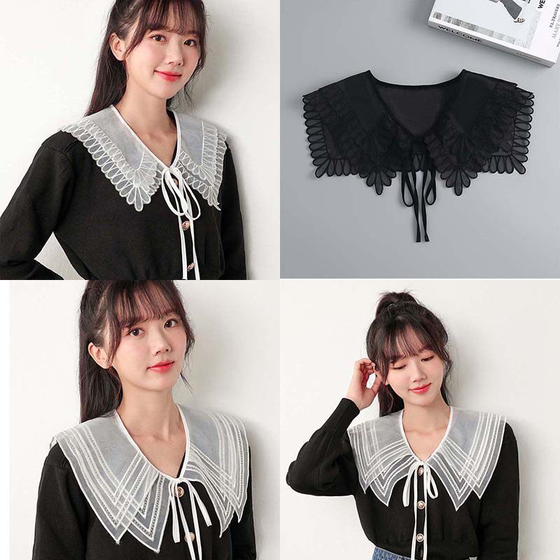 春秋夏打结女甜美欧根纱披肩