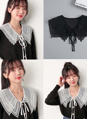 春秋夏打结女甜美欧根纱披肩