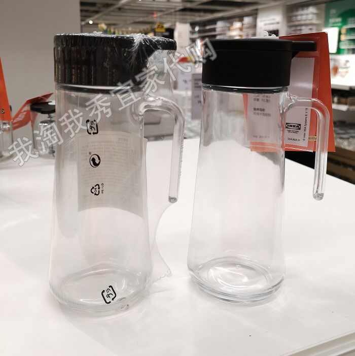 宜家国内代购 瑟勒布列达油醋瓶550毫升厨房厨房带盖瓶子5048689