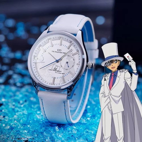 正版柯南手表怪盗基德四针石英表