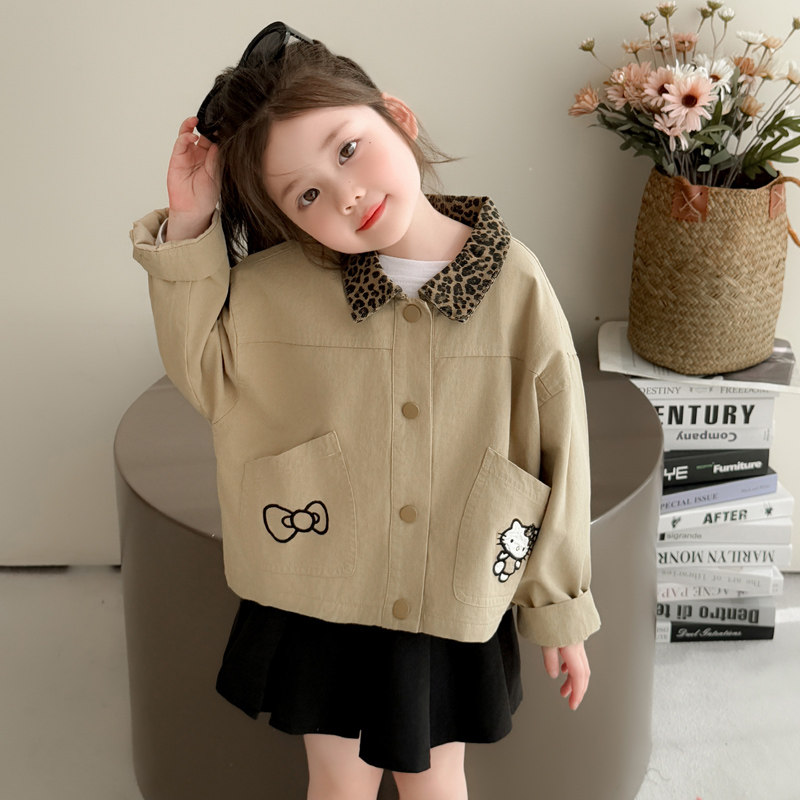 女童外套春秋2026新款儿童洋气休闲春装宝宝时髦风衣韩版春季上衣