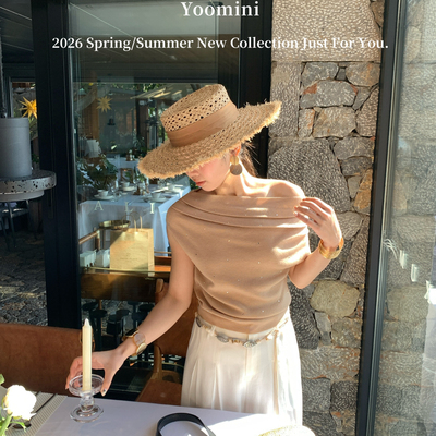 YOOMINI-修身优雅气质短款小衫2026初春小衫（含9羊毛）Y11120-DS