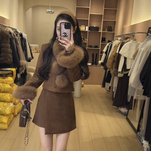 装 配可拆卸真狐狸毛袖 毛领 MEI YS1 美姿 新国标羽绒 98200