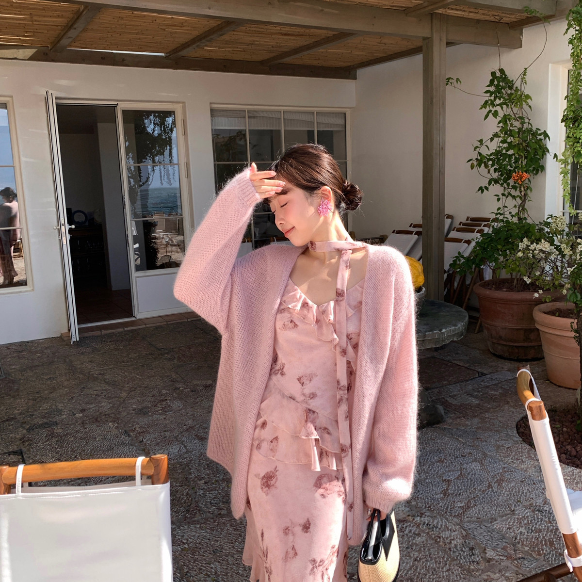 YOOMINI-软羊毛2026初春针织开衫（含30马海毛）(30羊毛)M60199-S