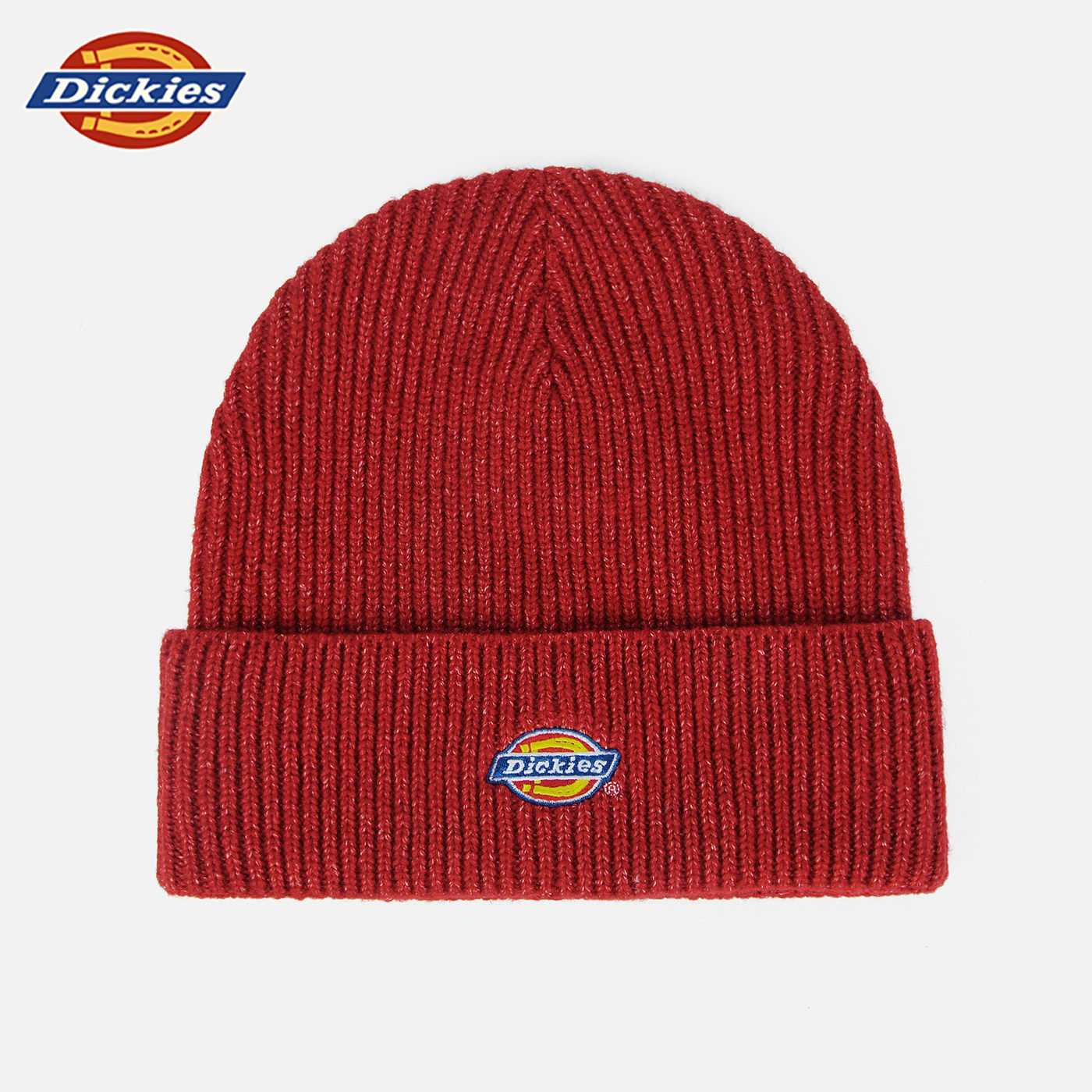 Dickies2026毛线帽女显脸小情侣红色针织帽子男春季新款休闲冷帽