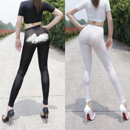 勒鲍显裤超薄裸感特透瑜伽裤缝沟