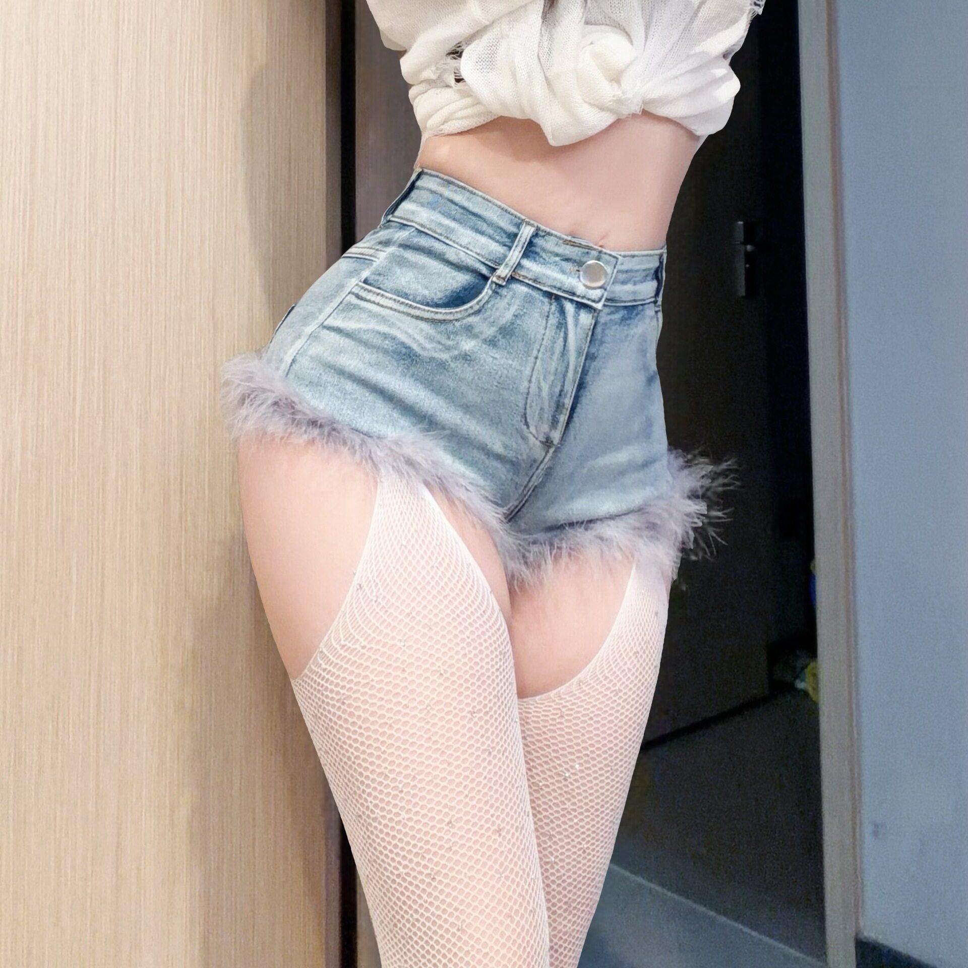 舞蹈主播显腿长短裤酒吧B组领舞