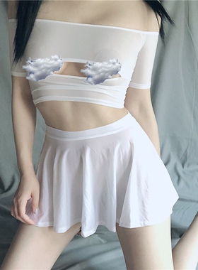 没里衬心机女遮屁帘超短裙超露户外a字裙透视小短裙无内衬半身裙