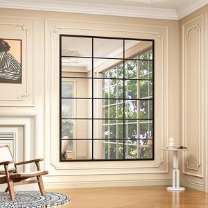 北欧极简全身镜落地镜家用卧室全身穿衣镜可移动镜子全身镜穿衣镜