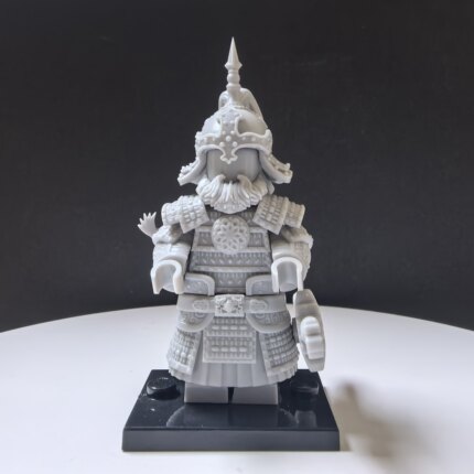 忽必烈 |光固化树脂打印的第三方小人仔穿戴白模磁吸配件