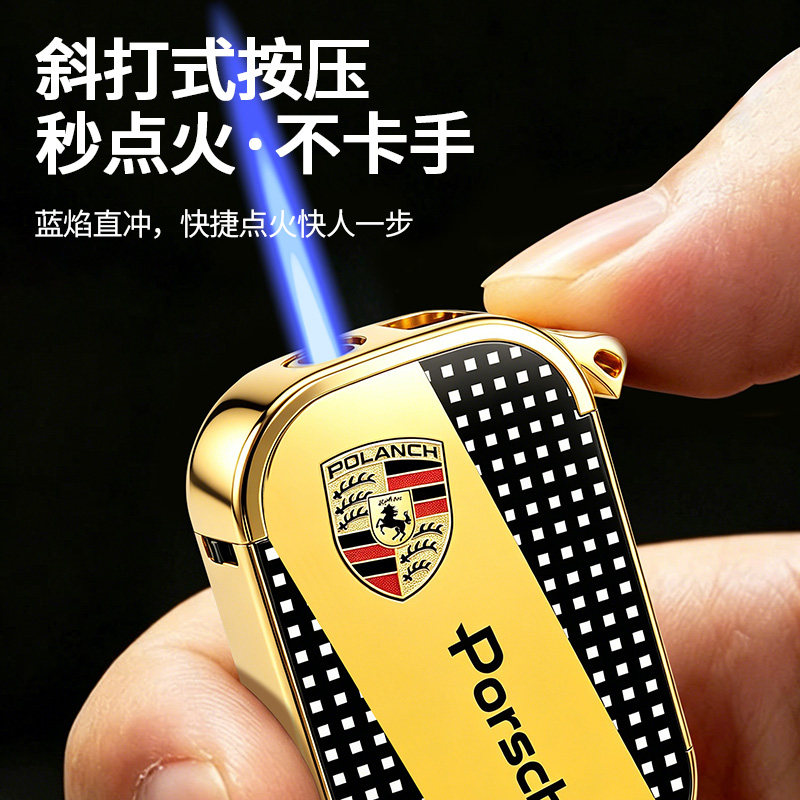 四喜防风打火机电镀金属高档家用充气耐用厂家直销批发定制印logo