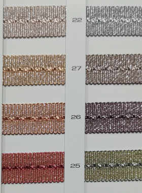 日本MOKUBA金银丝金属装饰横回纹帽带服装鞋帽玩具发饰蝴蝶结织带