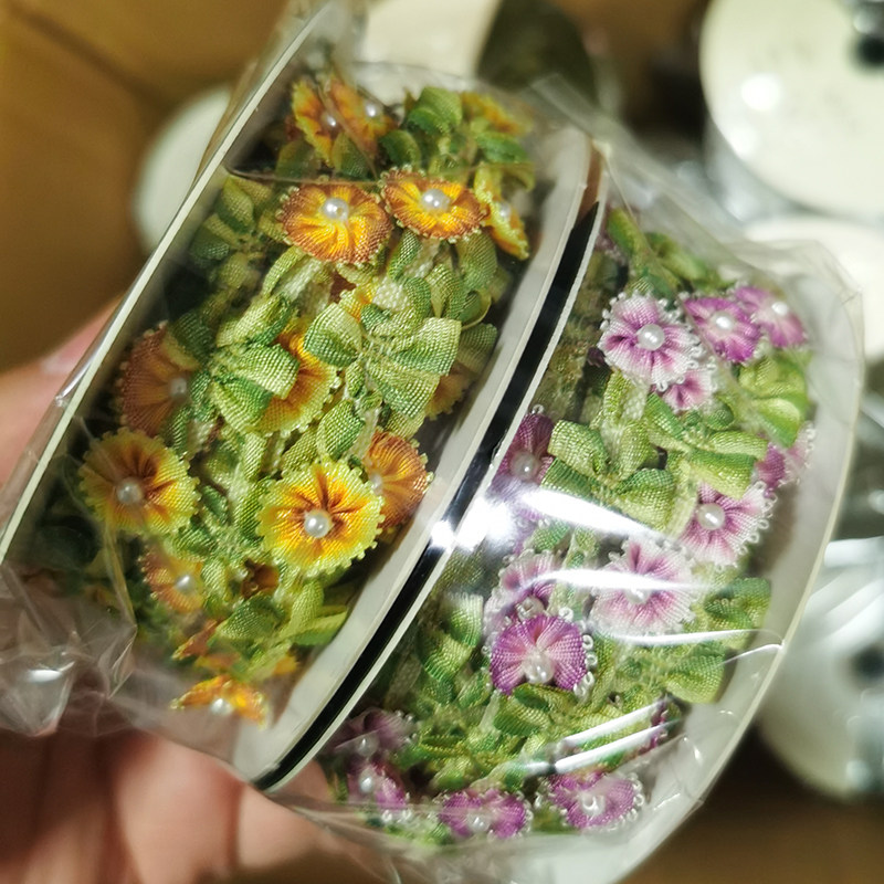 日本进口MOKUBA木马小花朵花边带 服装DIY发手饰宠物娃衣制作辅料