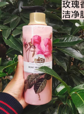 超市正品绿色溪谷玫瑰保湿沐浴露深层清洁持久留香大瓶700ml