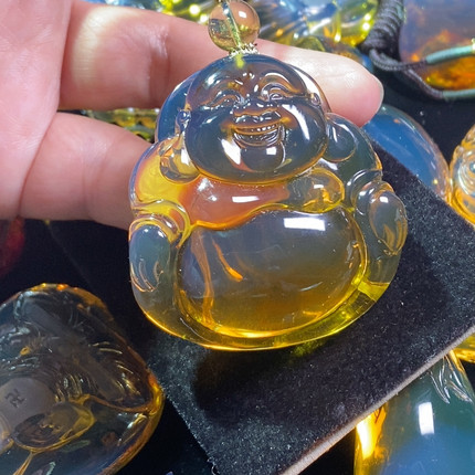 金珀正装笑佛25,5克
