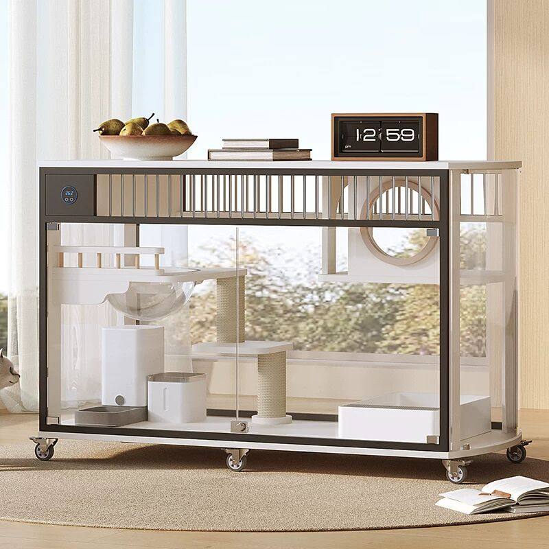 电视柜猫别墅横向玻璃猫柜猫笼家用室内猫屋超大自由空间猫窝猫舍,宠物/宠物食品及用品,猫笼子/猫别墅,淘宝优惠券,粉丝福利购,淘宝优惠卷