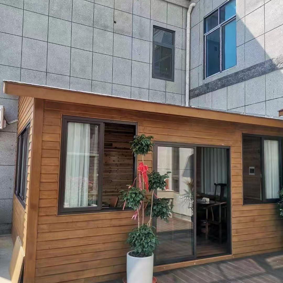 木屋防腐木组装简易小房子民宿花园户外售货亭农家乐别墅移动庭院