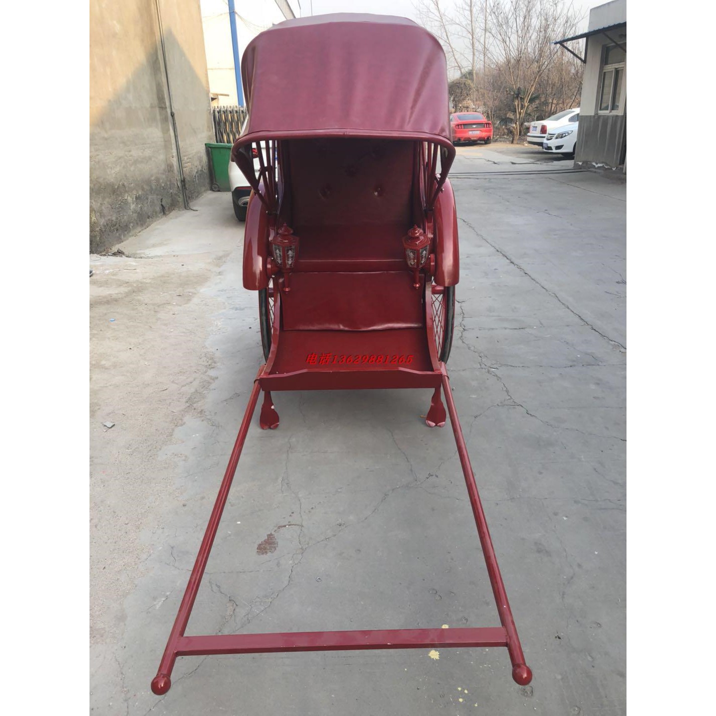 出售仿古复古人力黄包车老上海手拉车婚庆布景陈列摄影道具黄包车